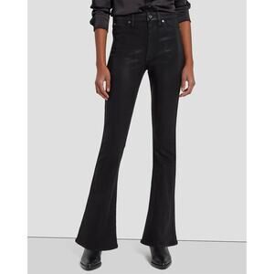 7 for All Mankind Tailorless Ultra High Rise Skinny Bootcut Black Women's 28 NWT